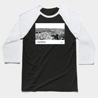 Kansas USA Baseball T-Shirt